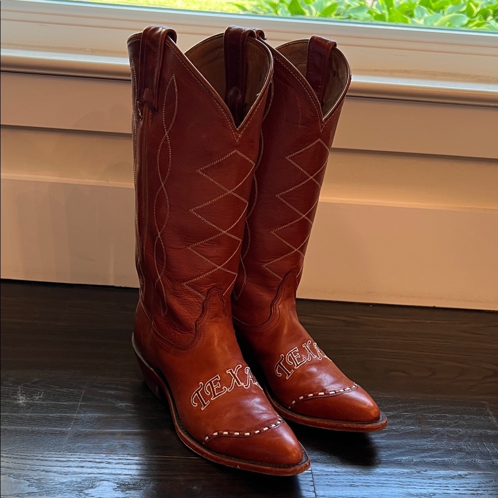 Women’s University of Texas “UT” Cowboy Boots with 'TEXAS' Embroidery